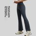 Juyitang Women's Hip-Lifting High-Waist Slimming Fitness Sports Flared Yoga Bell-Bottom Pants_desvips.com