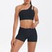 New Cross-Border European American Double-Sided Nylon Brushed Single Shoulder Yoga Outfit Women, Suitable For Sports,_desvips.com