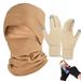 Sports Face Masks Three Piece Set Of Autumn Winter Proof Warm Headgear Motorcycle Riding Mask Sports Polar Fleece Neck Protection Touch Screen Gloves_desvips.com
