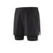 Men's Clothing Two-Piece Sports Shorts Training Pants Fitness Running Marathon Shorts Foot Blue Shorts_desvips.com