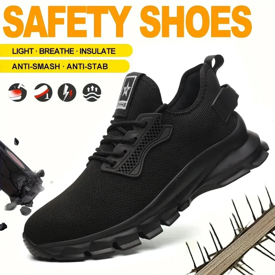 Soft Comfortable Shock Puncture Resistant And Breathable Safety Shoes 250402_desvips.com