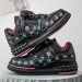 Free Shipping 2026 Spring Men's Platform Sneakers, Fashion Print Chunky Dad Shoes, Thick Sole Comfortable & Versatile_desvips.com