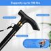 Metal Folding Walking Stick With Adjustable Height And Non-slip Rubber Base Telescopic Walking Stick Adjustable Portable Safety Elderly_desvips.com