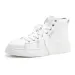 Fashionable Couple's Casual White Trainers With Excellent Airflow Comfortability Versatile Casual High Top Sneakers For_desvips.com