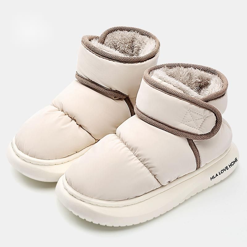 Snow Boots For Men And Women, Winter New Style, Northeastern Large Cotton Shoes, Fleece-Lined, Warm,_desvips.com