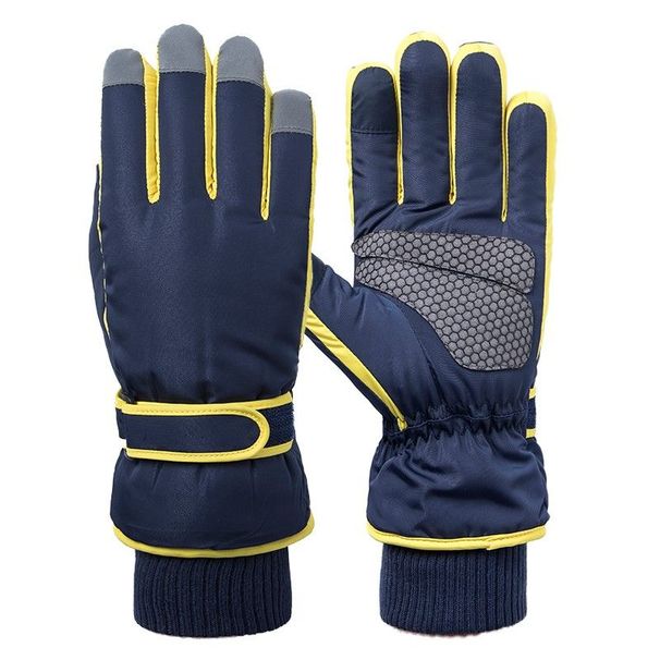 Women's Winter Ski Gloves, Thickened Cycling Motorcycle Waterproof Windproof Cold-Resistant Outdoor Riding Cotton Gloves For Men_desvips.com