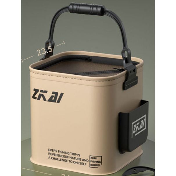 Collapsible Multi-Functional Water Fishing, Portable Wear-Resistant Handheld Bucket For Lure And Wild Fishing_desvips.com
