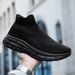 Men's Casual Sneakers Breathable Mesh Socks Fashion Sport Running Shoes Ankle Boots Slip-on Tennis Loafers For Women_desvips.com