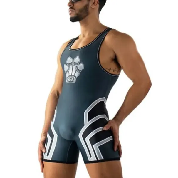 2023 New Wrestling Singlet Triathlon Bodysuit Gym Breathable Sport Skinsuit Swimwear Marathon Running Weightlifting_desvips.com