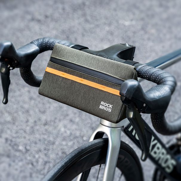 ROCKBROS Bicycle Handlebar Bag Handlebar Bag 6 Color 1.3L for Road Bike MTB Bag_desvips.com