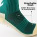 Non Slip Soccer Socks Mid Calf Sweat Wicking Adhesive Coated Odor Resistant Running Yoga Socks_desvips.com