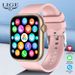 LIGE Smart Watch For Women Full Touch Screen Bluetooth Call Waterproof Watches Sport Fitness Tracker Smartwatch Lady_desvips.com