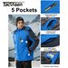TACVASEN Winter Fleece Lining Parka Waterproof Mens Ski Snowboard Jackets Windproof Removable Hoodie Coats Casual_desvips.com