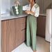 Women's Clothing spring and autumn new printed long sleeved single breasted trousers suit INS casual loose two piece suit_desvips.com