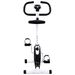 Compact Home Exercise Bike - Electronic Console Display - Durable Metal Frame - Adjustable Saddle - Non-Slip Pedals - Simple Resistance Mechanism_desvips.com