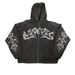Street Hip-Hop Star Girl Print Black Zip-Up Hoodie Y2k Harajuku Jacket Sweatshirt For Women_desvips.com