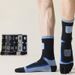 6 Pairs Man High Quality Cotton Sports Running Crew Fleece Toe Men Autumn Winter Warm Five Finger Socks_desvips.com