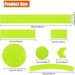 Motorcycle Fluorescent Warning Reflective Sticker Car Bicycle Helmet Safety Sign Warning Strip 42p_desvips.com