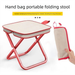 Ultra-Light Portable Folding Stool | Handbag-Style Compact Seat For Camping, Fishing, Travel & Queuing_desvips.com
