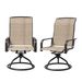 Set Of 2 Swivel Patio Dining Chairs With 360° Rocking Motion And High Back Design For Outdoor Use_desvips.com