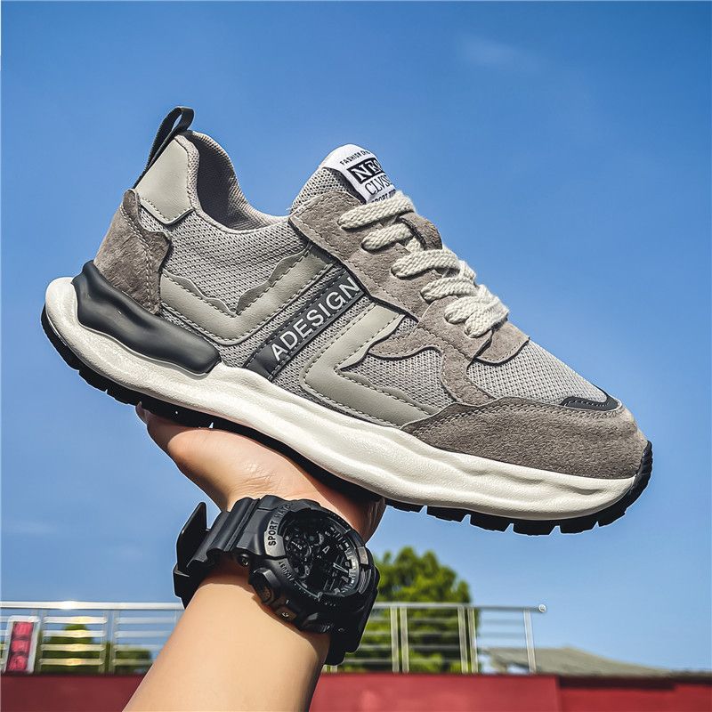 Sports Men New Autumn Youth Soft Sole Non-Slip Wear-Resistant Running Breathable Casual Mesh Shoes_desvips.com