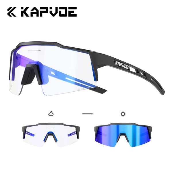 KAPVOE HD UV400 Photochromic Mountaineering Outdoor Sports Cycling Hiking And Driving Glasses Stylish Sunglasses_desvips.com