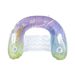 Glitter Watercolor U-Shaped Pool Lounger Inflatable Floating Seat With Cup Holder Multi Position Recliner For Pool Beach_desvips.com