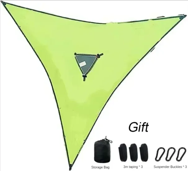 Outdoor Camping Hanging Bed Triangle Portable Multi Person Aerial Mat Travel Convenient Sleep Hammock Bed_desvips.com