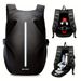 Unisex Motorcycle Backpack, Helmet With Reflective Stripes, Storage Sports Backpack_desvips.com