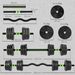 Hantelset Verstellbar 20 KG Kurzhantel Set Kurzhanteln Langhanteln Hanteln Set Für Krafttraining_desvips.com