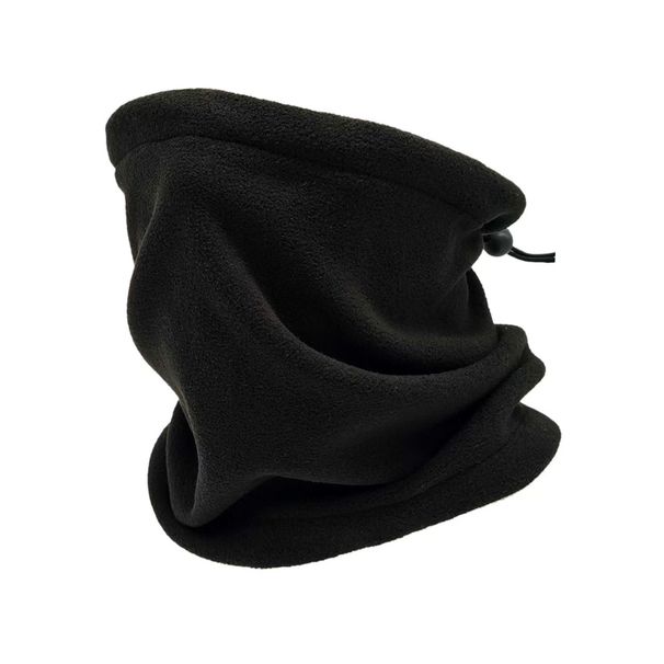 SportLife Soft Neck Warmer Gaiter Solid Color Drawstring Design Fleece Neck Gear For Cycling Outdoor Windproof And Warm Face Mask_desvips.com