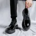 Men Black High Sole Platform Casual Man Japan Haruku Korean Streetwear Fashion Business Wedding Leather Shoes 240614_desvips.com