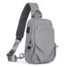 New Men's Chest Single Shoulder Casual Backpack Fashionable Multifunctional Korean Version Waterproof Large Capacity_desvips.com