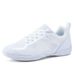 Womens White Cheer Shoes Professional Cheerleading Dance Footwear Lightweight Aerobics Sports Sneakers D25_desvips.com