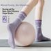 Women's High Elasticity Mid Calf Exercise Yoga Socks Non-Slip Breathable Sweat Wicking Pilates Wrap Around Fitness Socks_desvips.com