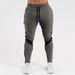 Plus Fleece-Lined Nine-Point Pants European Size Men's Casual Sports Sweatpants_desvips.com