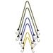 6-Piece Rubber Bungee Cord Set With Carabiner Hooks For Cargo Securing_desvips.com