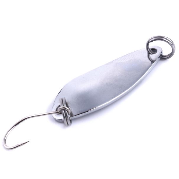 1pc 3cm 2.5g /3cm 5g Metal Spinner Spoon Fishing Lure Hard Baits Silver /gold Sequins Noise Paillette Treble Hook Tackle_desvips.com