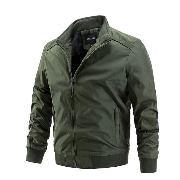 Men's Clothing Thin Jacket Spring and Autumn Coat Men's Large Size Casual Windbreaker Style_desvips.com