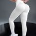 Women's Solid Color High Elasticity Slimming Hip Lifting Tights For Everyday Wear And Yoga_desvips.com