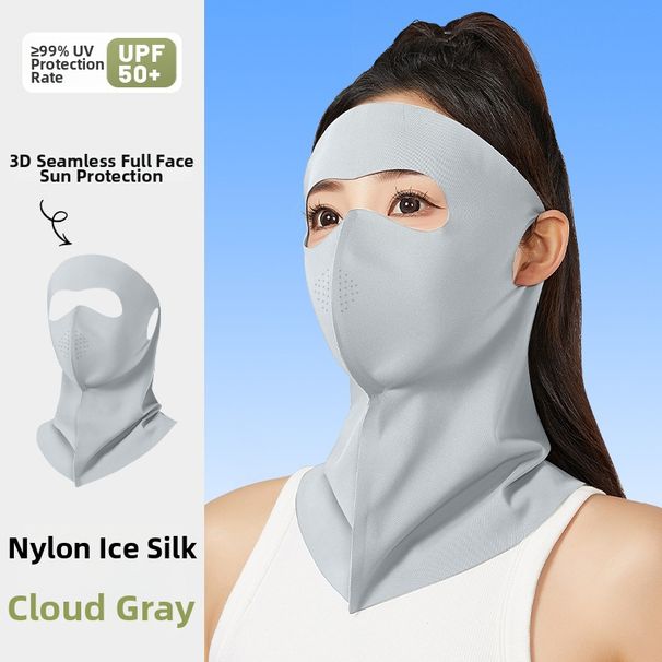 Sun Protective Face Mask for Women Thin Breathable Ice Silk Covering Eyes Neck And Face High Quality College Students Sports Outdoor Accessory_desvips.com