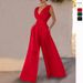 new slim jumpsuit high waist slimming jumpsuit straight wide leg pants for women_desvips.com