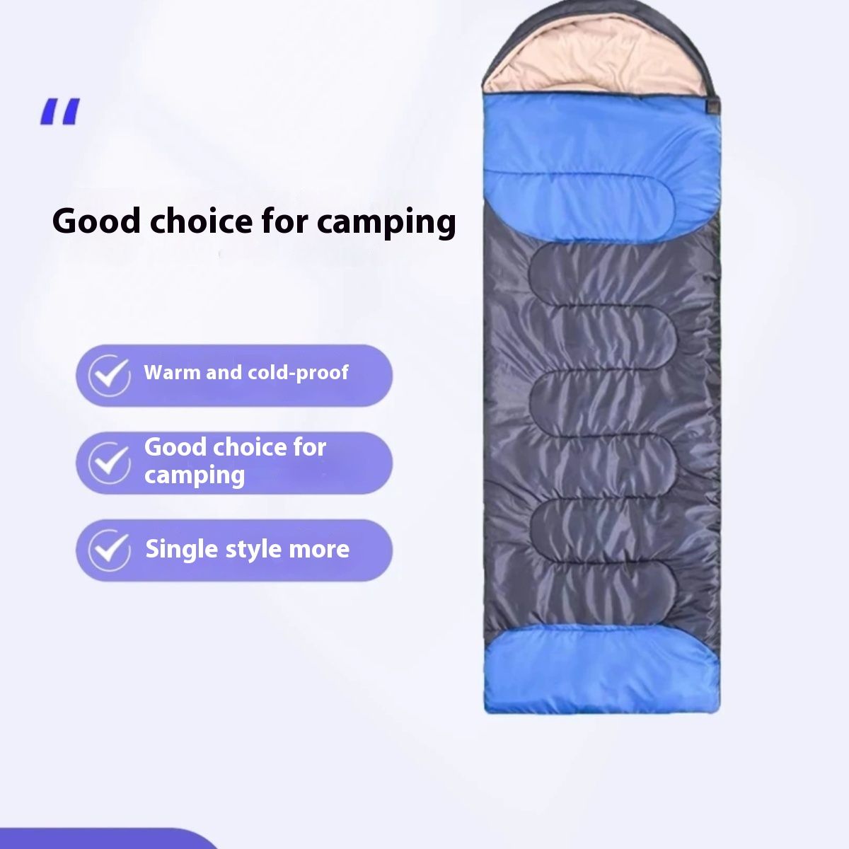 Sleeping Bag Thickened Adult Outdoor Camping Nap Warm Travel Portable Single Person Dirt-Isolating Indoor Winter_desvips.com