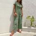 Women's casual commuting nine-point pants summer wide-leg jumpsuit women_desvips.com