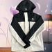 Heat-Printed Reflective With Letters, Hooded Hard Shell 2025 Loose New Fashionable Stylish Internet Celebrity Jacket_desvips.com