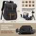 Outdoor Hiking Backpack DSLR Mirrorless Camera Bag 15.6 Inch Laptop Photography Travel Pack With Tripod Mount Black_desvips.com