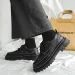 STRONGSHEN Men Casual Leather Thick Soled Formal Fashion Handmade Brogue Business Shoes Oxford Zapatos Hombre 240614_desvips.com
