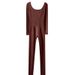 Women's Seamless Yoga One-Piece (Long-Sleeve & Pants) - High Elasticity, Curvy-Fit Abdominal Shaping Activewear_desvips.com