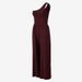 LazyZoom Printed Label Zen Style Asymmetric Shoulder Wide-Leg Pants Set Yoga Wear Lazy Pilates Jumpsuit For Women_desvips.com