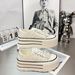 2025 New Korean Version Pearl Sequin Thick-Soled White For Women Versatile Height-Increasing Casual Sneakers Platform_desvips.com